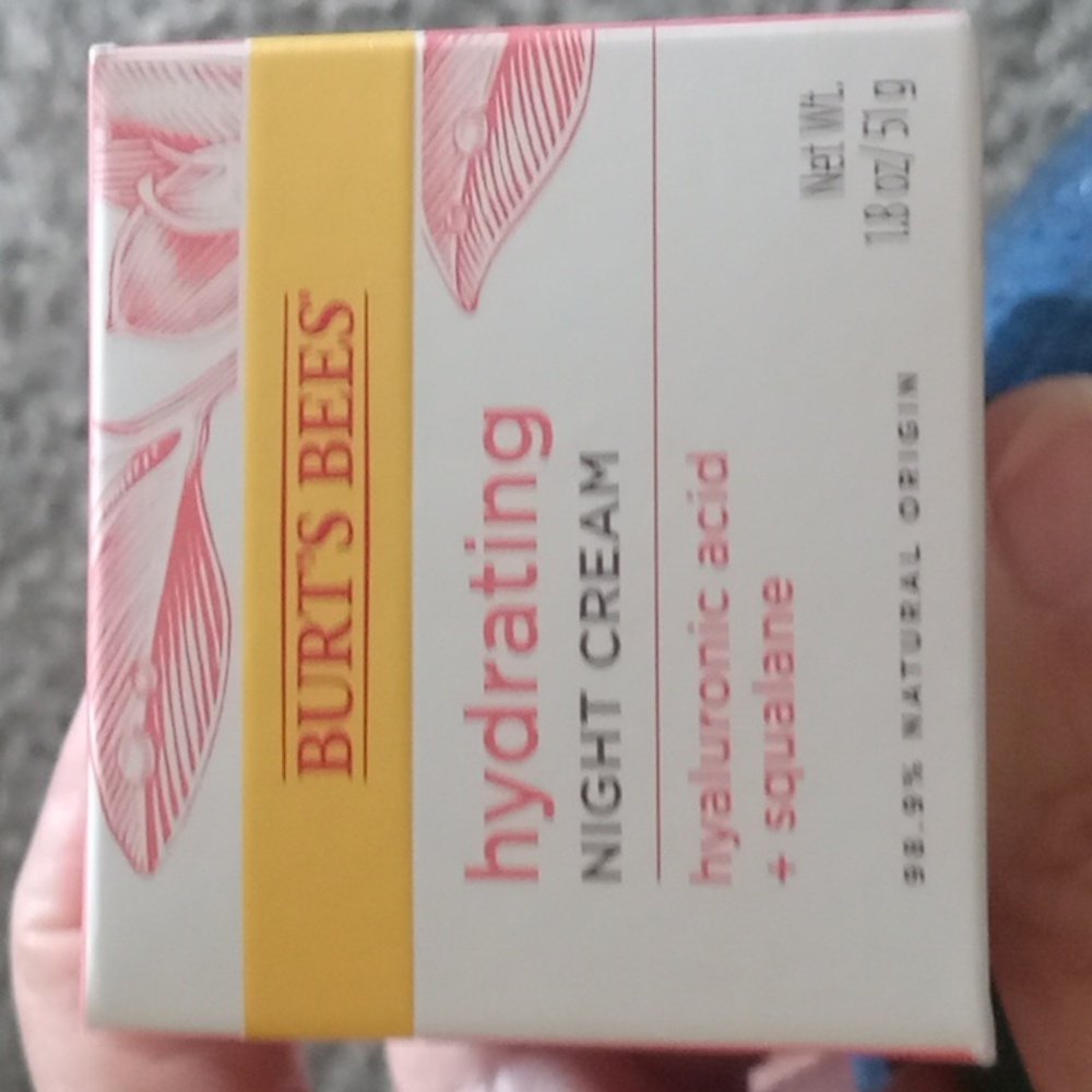 Burt's Bees hydrating night cream.  1.8 Oz